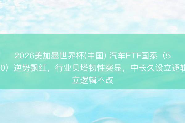2026美加墨世界杯(中国) 汽车ETF国泰（516110）逆势飘红，行业贝塔韧性突显，中长久设立逻辑不改