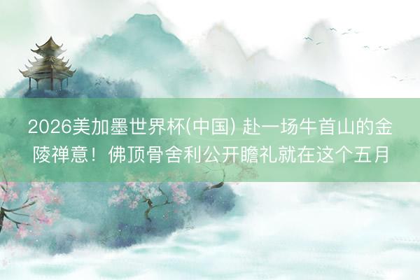2026美加墨世界杯(中国) 赴一场牛首山的金陵禅意！佛顶骨舍利公开瞻礼就在这个五月