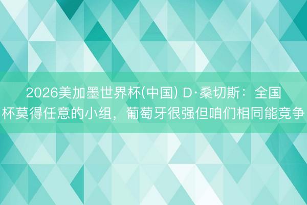 2026美加墨世界杯(中国) D·桑切斯：全国杯莫得任意的小组，葡萄牙很强但咱们相同能竞争