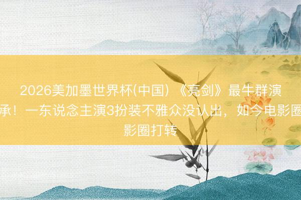 2026美加墨世界杯(中国) 《亮剑》最牛群演宋彦承！一东说念主演3扮装不雅众没认出，如今电影圈打转